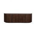 CABINET ROUNDED OFF BROWN 4 DOORS 160