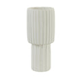 VASE MJ RIBBED CERAMICS CREAM 40