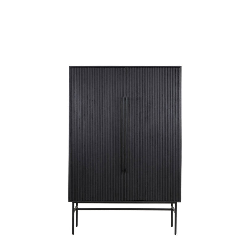 CABINET BLACK VLBD MANGOWOOD 2 DOORS 180
