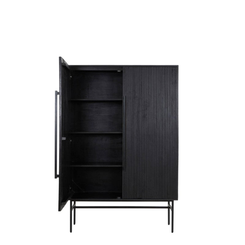 CABINET BLACK VLBD MANGOWOOD 2 DOORS 180