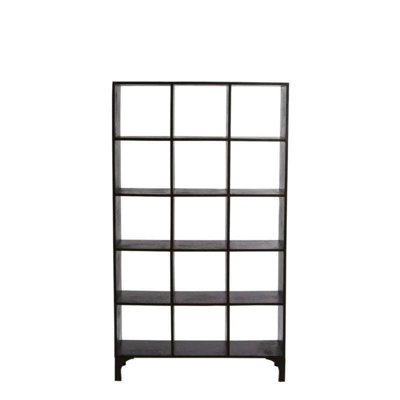 SHELF RAYOPEN WOOD BLACK 190