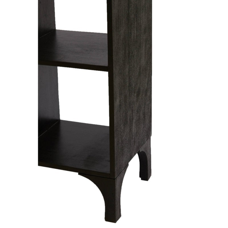 SHELF RAYOPEN WOOD BLACK 190