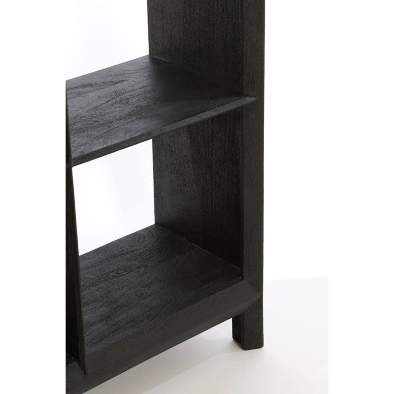 SHELF SND OPEN WOOD BLACK 190