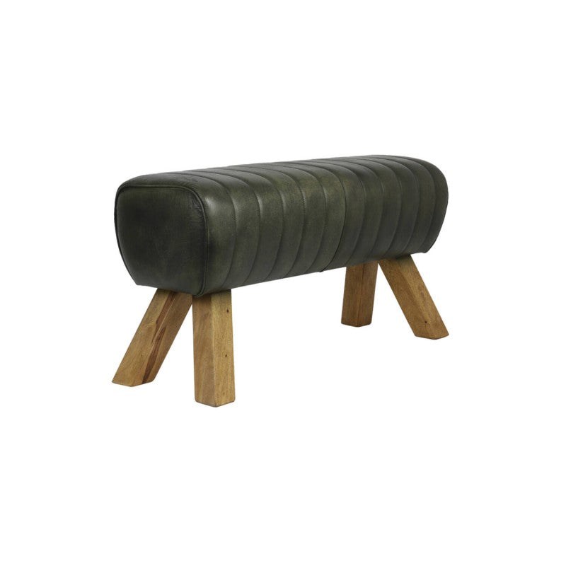 BENCH GYM LEATHER GREEN 90