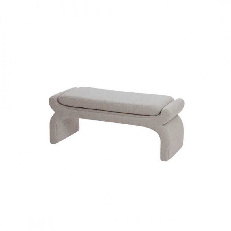 POUF NF BOUCLE TAUPE 120