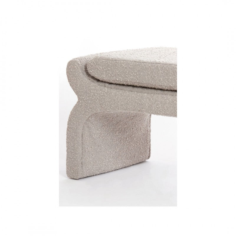 POUF NF BOUCLE TAUPE 120