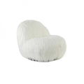 CHAIR WHITE FURRY 90