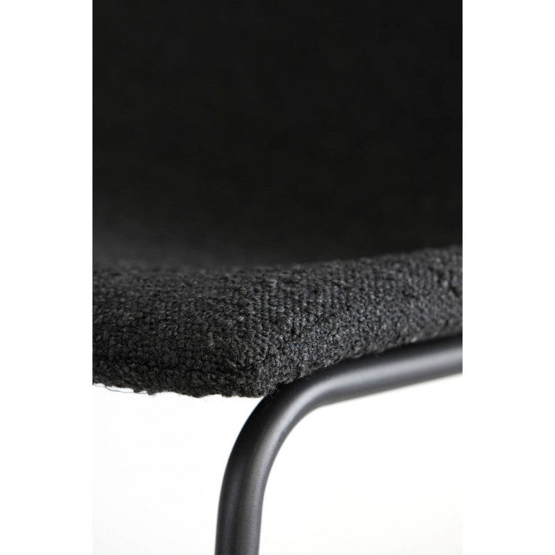 BAR CHAIR JD BOUCLE BLACK