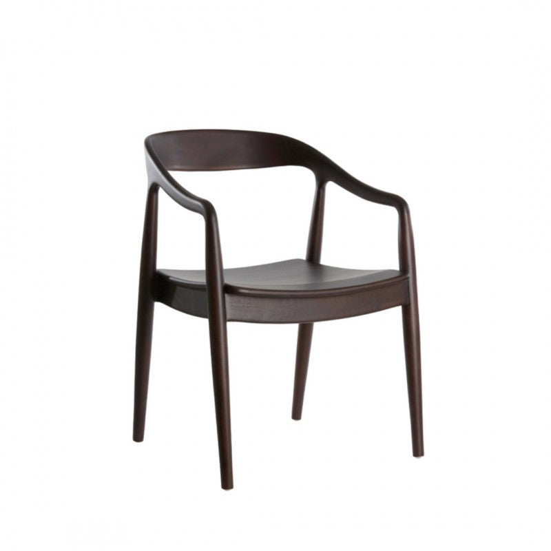 DINING CHAIR PLC WOOD BLACK