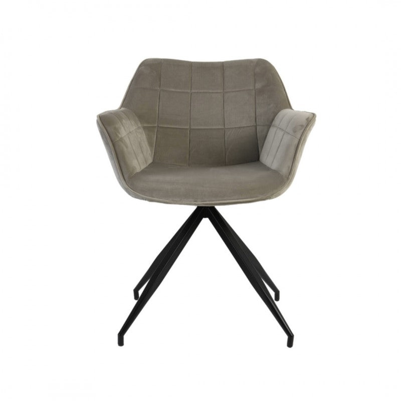 DINING CHAIR JM VELVET GREY