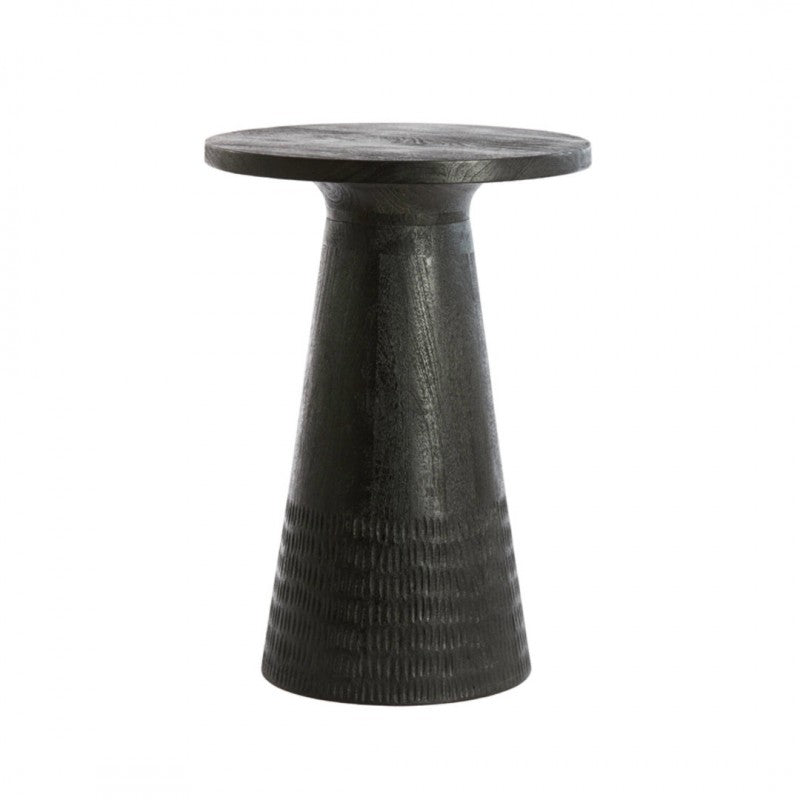 SIDE TABLE PX MATT BLACK WOOD
