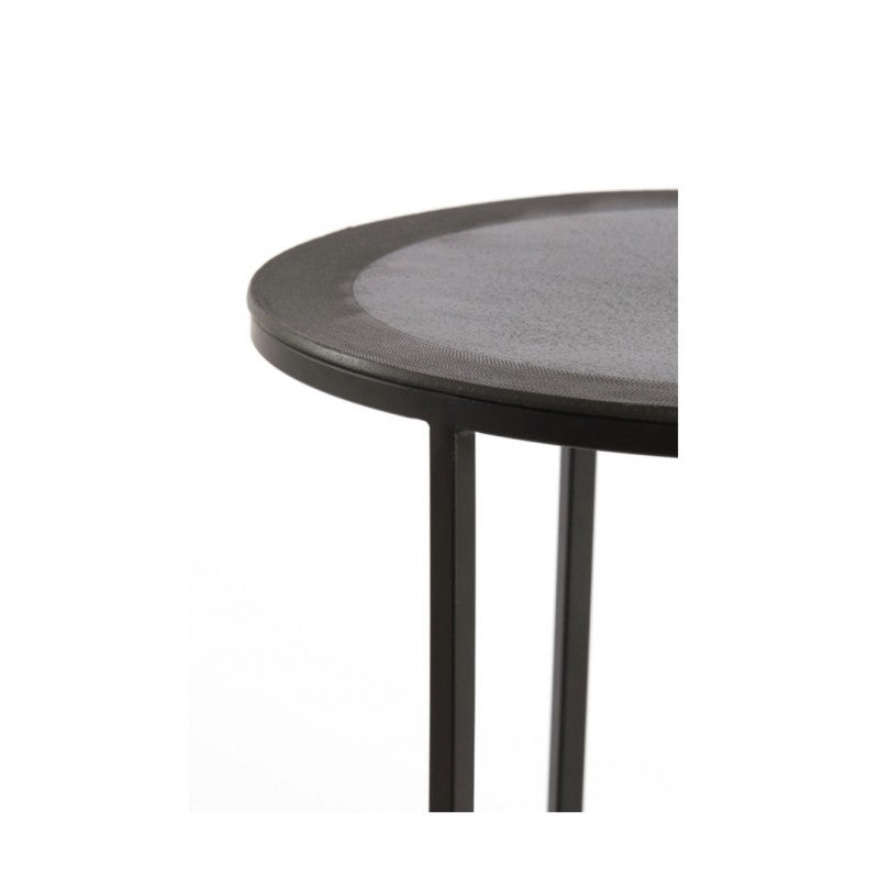 SIDE TABLE TLC SET OF 2 RAW ANTIQUE