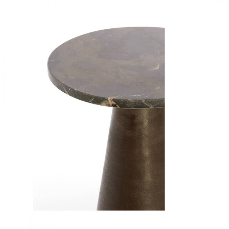 SIDE TABLE YNZ MARBLE BROWN 30