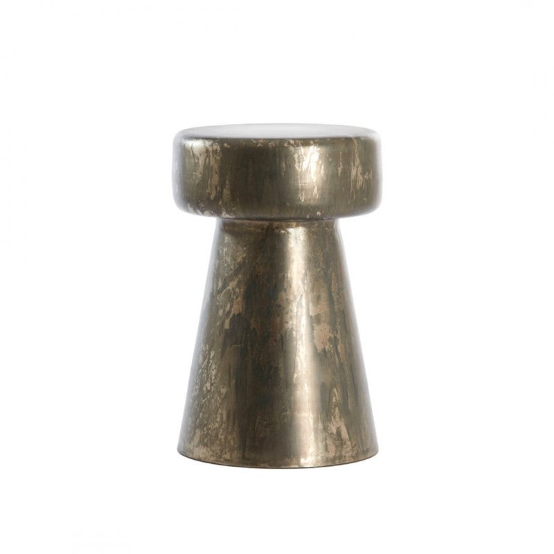 SIDE TABLE DKW ANTIQUE SILVER 30