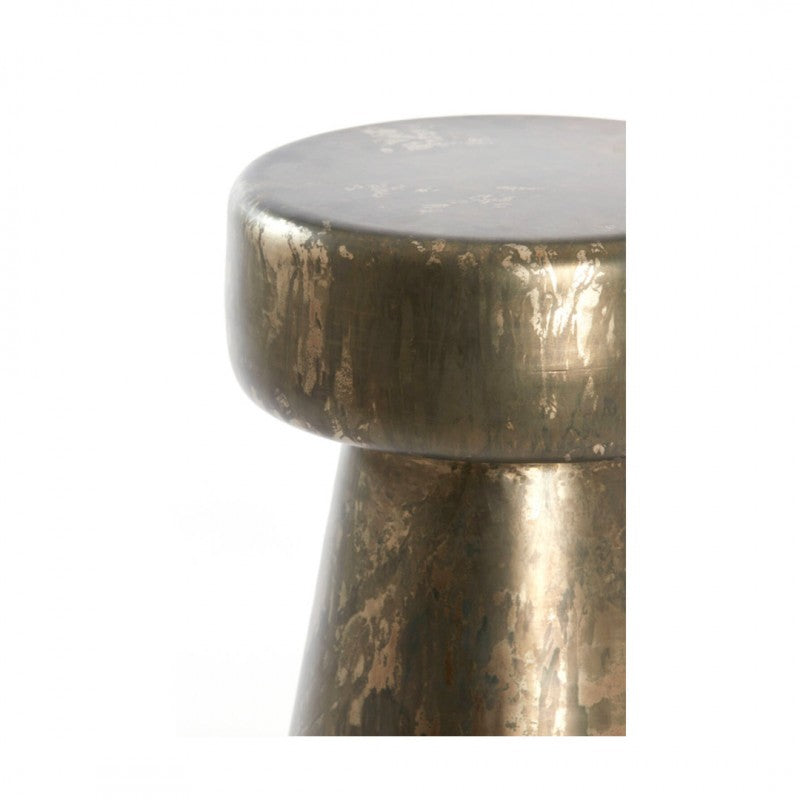 SIDE TABLE DKW ANTIQUE SILVER 30