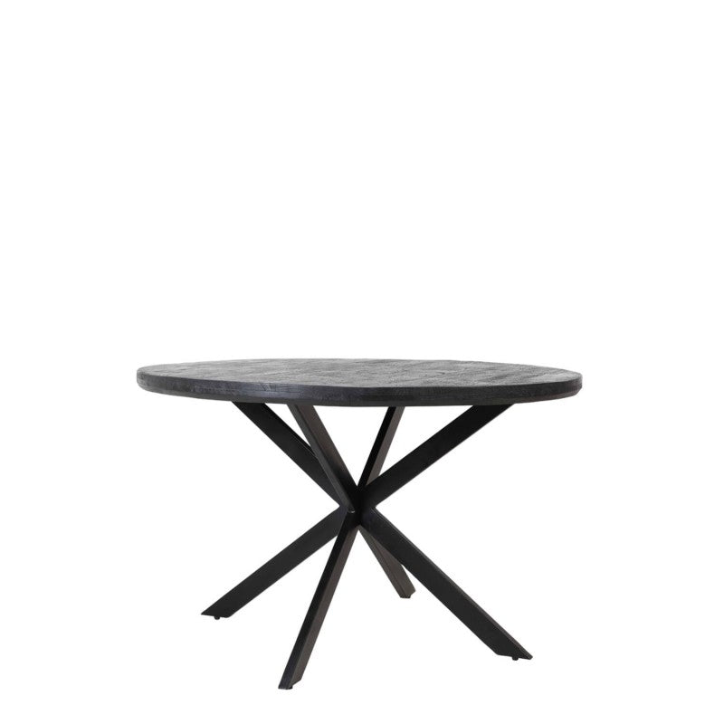 DINING TABLE YLL BLACK MANGO WOOD 140