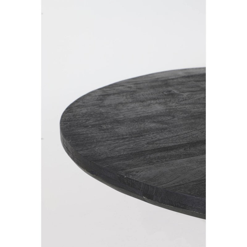 DINING TABLE YLL BLACK MANGO WOOD 120