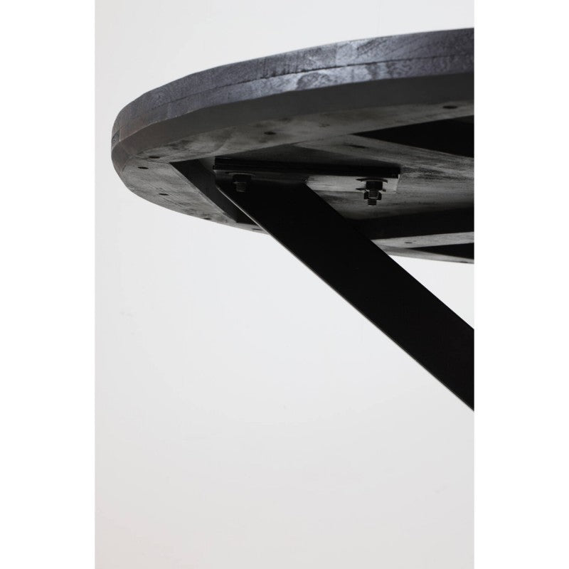 DINING TABLE YLL BLACK MANGO WOOD 120