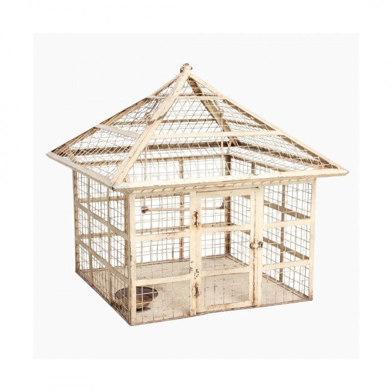 IRON BIRD CAGE NATURAL RAW UNIQUE PIECES