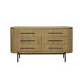 CHEST OF 6 DRAWERS BEIGE OAK 160