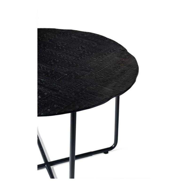 ROUND TABLE METAL INCA PATTERN 100