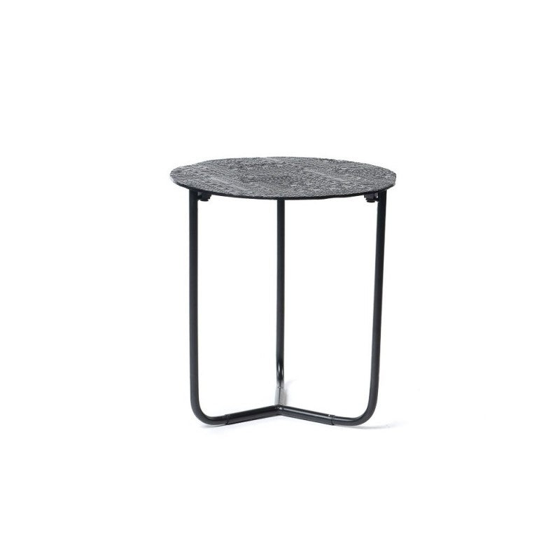 ROUND SIDE TABLE METAL INCA PATTERN 50