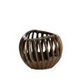 TEALIGHT CHA ANTIQUE BRONZE BLACK