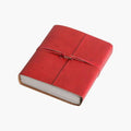 LEATHER TRAVELBOOK RED