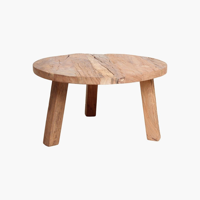 FARM CAFETABLE ROUND RECYCLE TEAK 70