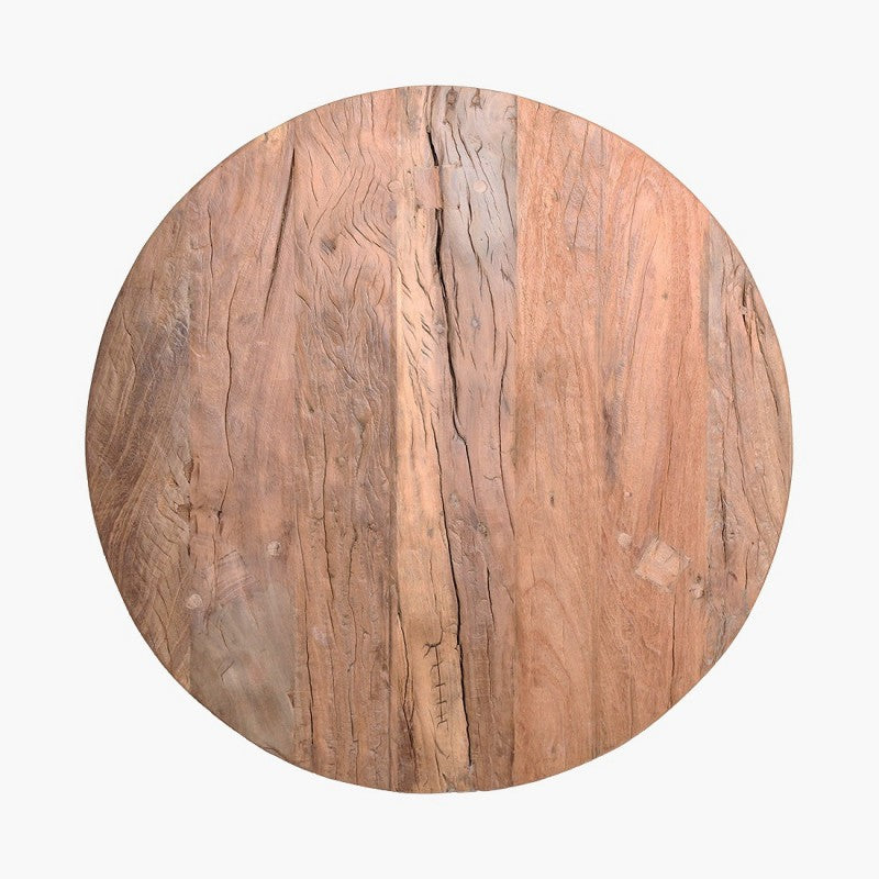 FARM CAFETABLE ROUND RECYCLE TEAK 70