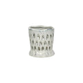 LIGHT HOLDER CORAL STONEWARE GREY 11