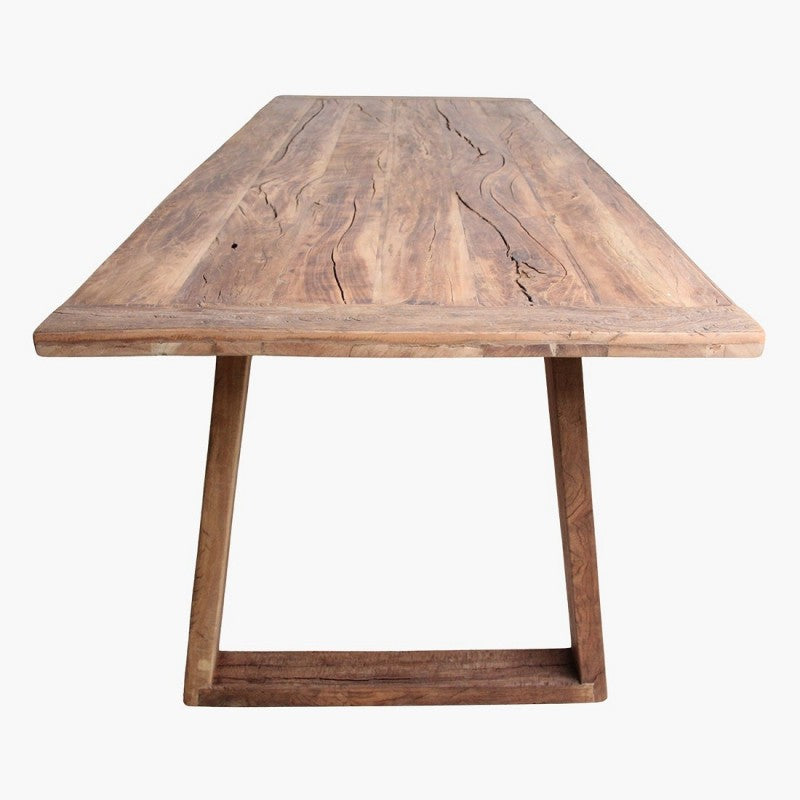 RECYCLED TEAK TABLE U LEG 200