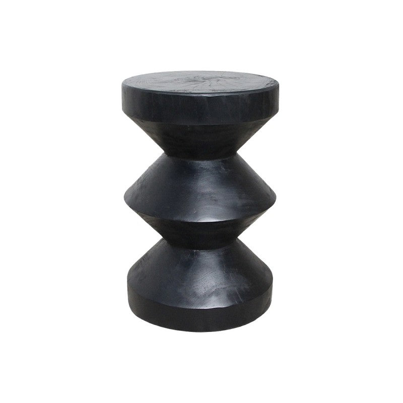 SIDE TABLE RIZ TEAKWOOD BLACK