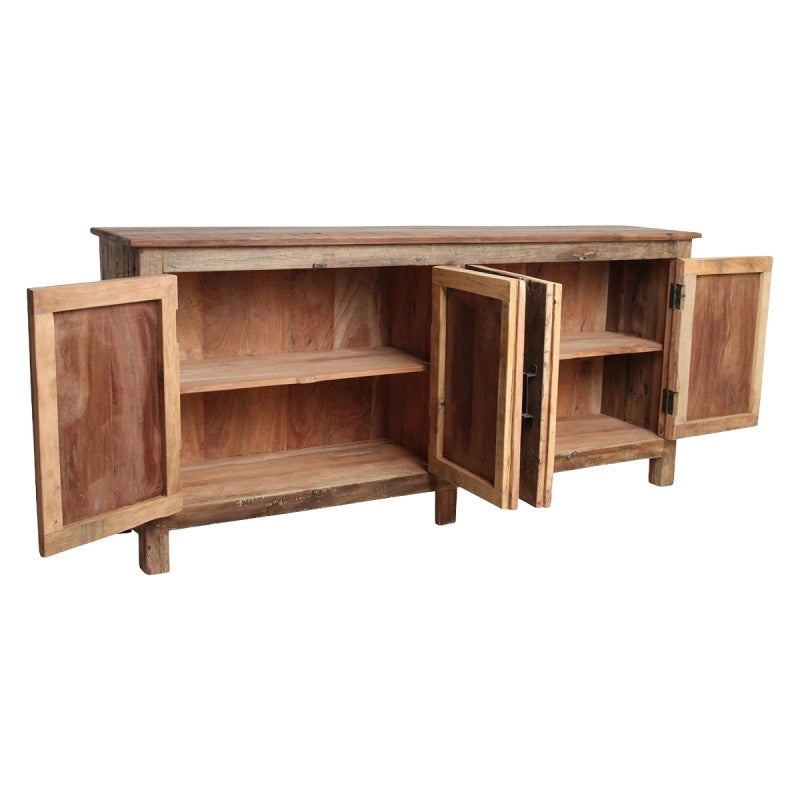 FARMWOOD SIDEBOARD 4 DOOR RECYCLED TEAK 172