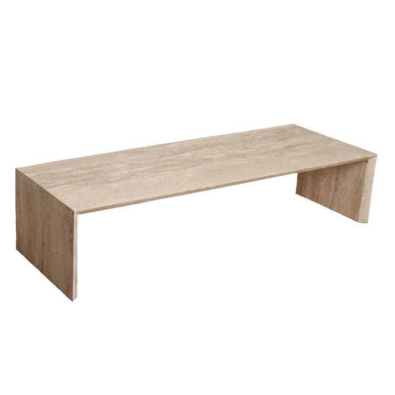 TRAVERTIN CAFE TABLE NATURAL 160