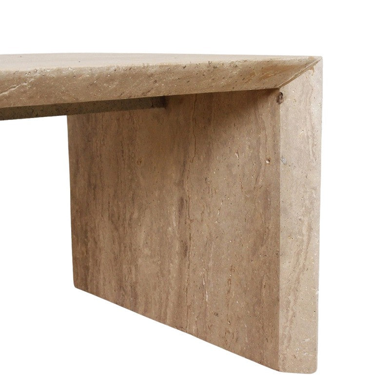 TRAVERTIN CAFE TABLE NATURAL 160