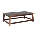 CAFE TABLE RECYCLED WOOD BARREL 120