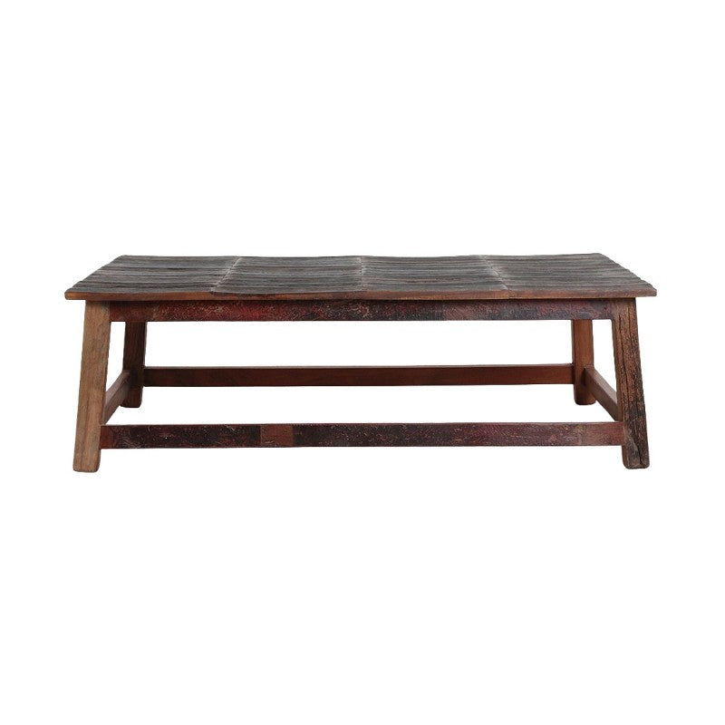 CAFE TABLE RECYCLED WOOD BARREL 120