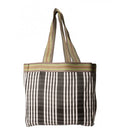 SHOPPING BAG ZEB BLACK AND WHITE STRIPE