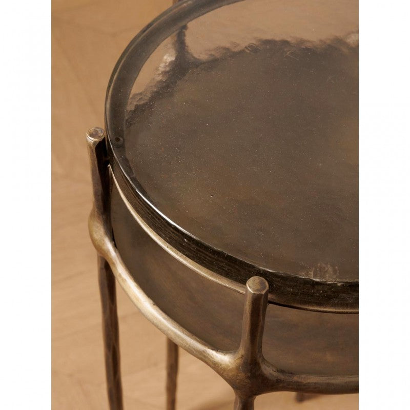 SIDE TABLE FILIG BRONZ