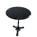 TABLE BISTRO ROUND MARBLE BLACK