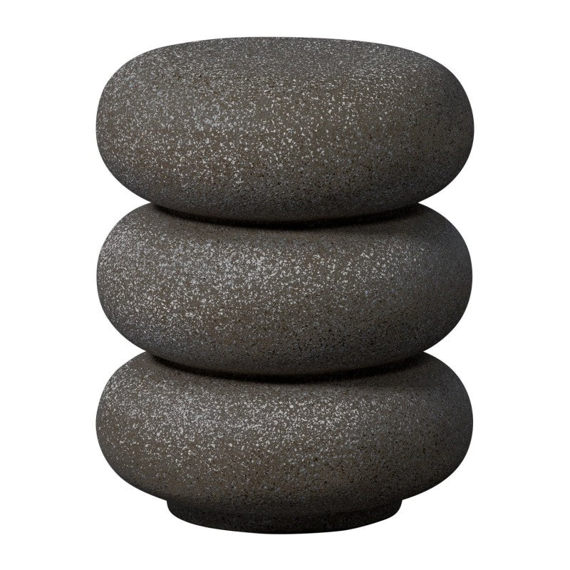 SIDE TABLE DOTS BLACK POLY