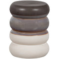 BUB SIDE TABLE CERAMICS GREY WHITE