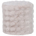 VEN POUF FLUFFY FABRIC NATURAL 46
