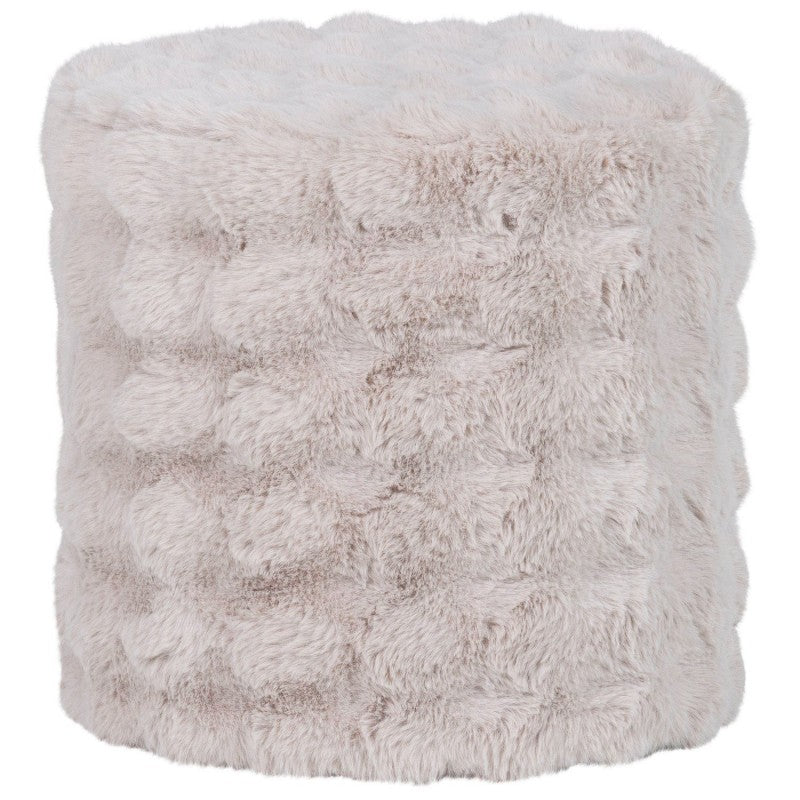 VEN POUF FLUFFY FABRIC NATURAL 46