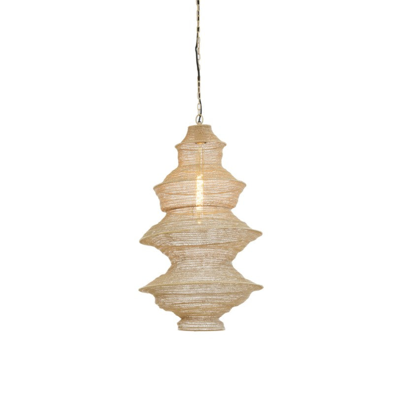 SHI WIRE HANGING LAMP SAND SMALL