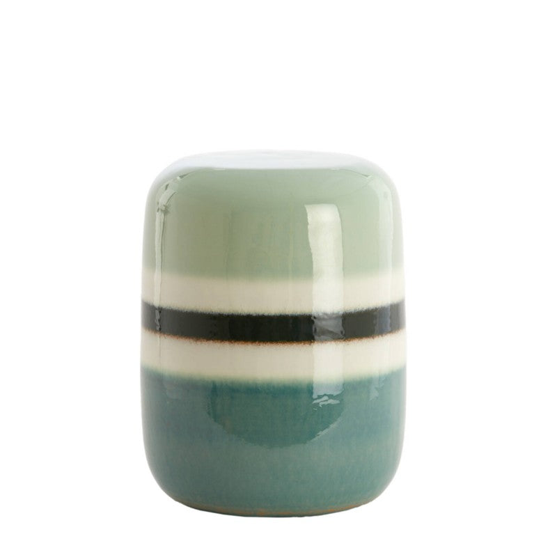 FAN SIDE TABLE CERAMICS GREEN MINT GREEN
