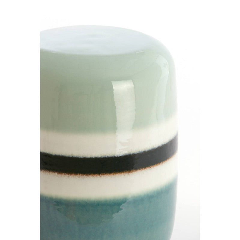 FAN SIDE TABLE CERAMICS GREEN MINT GREEN