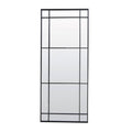 RIN MIRROR CLEAR GLASS MATT BLACK FRAME 183