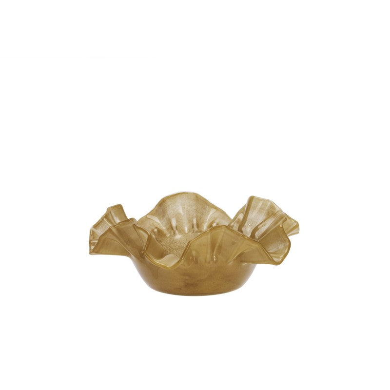 CARAMEL GLASS BOWL